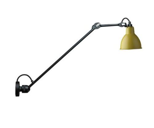 DCW Editions Lampe Gras N304L60 Væglampe Rund H: 60cm - Sort/Gul