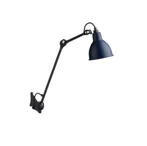 DCW Editions Lampe Gras N222 Væglampe Rund H: 40cm - Sort/Blå