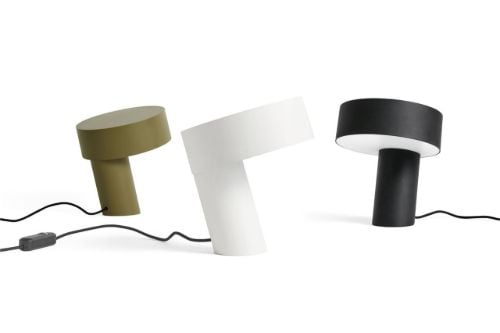 HAY Slant Tischlampe H: 28 cm - Weiß