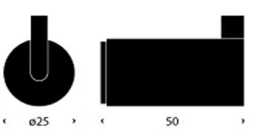 FROST NOVA2 Haken 6L 2er-Set Ø: 2,5 cm – Poliertes Gold