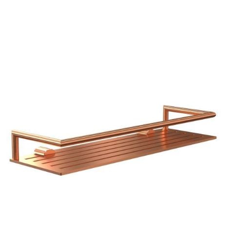 FROST NOVA2 Sæbehylde 4 36 x 12 cm - Børstet Kobber