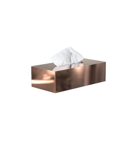FROST NOVA2 Serviettenspender für Wand und Tisch 24,8 x 12,4 cm – Poliertes Kupfer