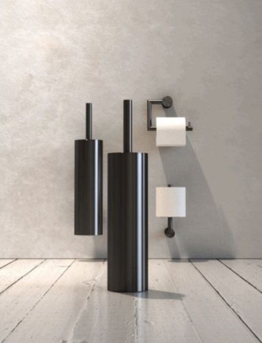 FROST NOVA2 Toilettenbürste 9 t/Boden H: 36,5 cm – Schwarz gebürstet
