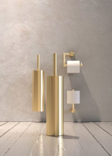 FROST NOVA2 Toilettenbürste 1 t/Boden H: 41,5 cm – Gebürstetes Gold