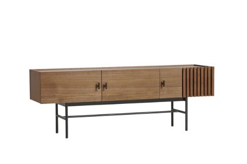 Woud Array niedriges Beistelltisch L: 150 cm – Walnuss