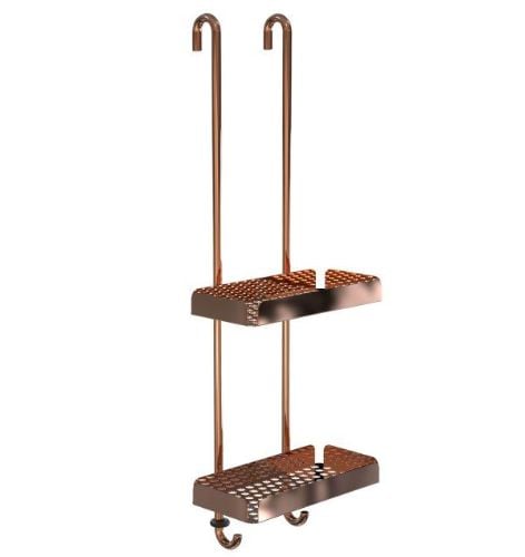 FROST NOVA2 Sæbehylde 6 Dobbelt H: 70cm - Poleret Kobber
