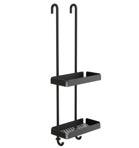 FROST NOVA2 Sæbehylde 6 Dobbelt H: 70cm - Mat Sort