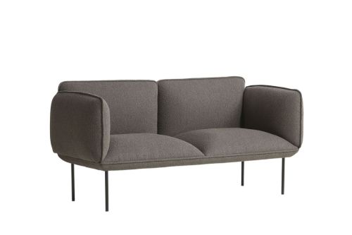 Woud Nakki 2-Sitzer L: 180 cm – Alpine Textafoam / 18 Dunkelbraun