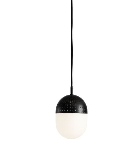 Woud Dot Pendant Medium H: 16,6 cm - Sort