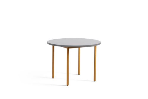 HAY Two Colour Table Ø: 105 cm - Ochre Powder/Light Grey