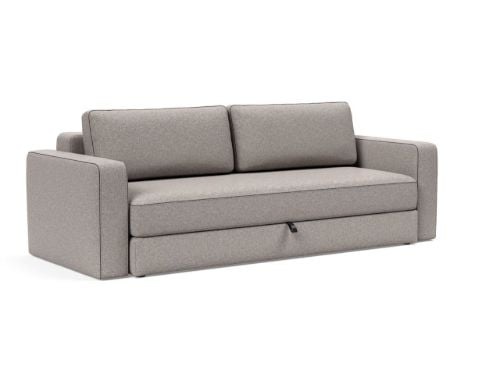 Innovation Living Black Label ILB 401 Sovesofa m. Armlæn 150-200 cm - Corocco Warm Grey/Mat Sort