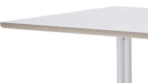 HAY AAT10 Tisch 180 x 90 cm – weiß pulverbeschichtetes Aluminium/weißes Laminat