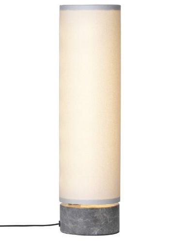 GUBI Unbound Bordlampe H: 45 cm - White Linnen/Grey Marble