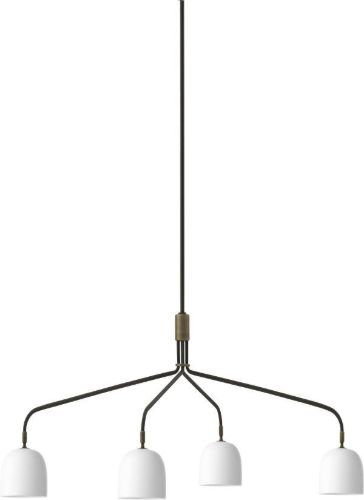 GUBI Howard Lysekrone m. 4 Arme Lang Ø: 16 cm - Hvid