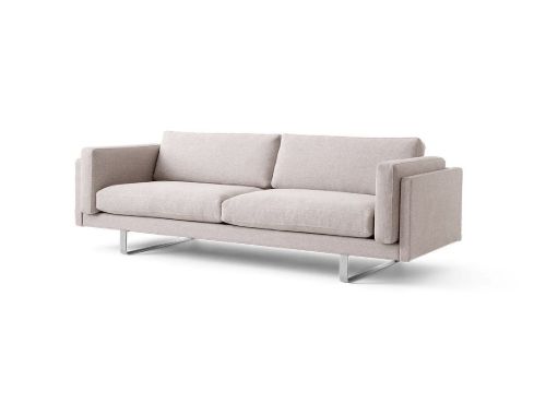 Erik Jørgensen EJ280 2 Pers. Sofa 100 L: 240 cm – Ton 012/Gebürstetes Chrom