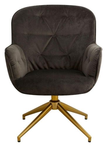 Nordal LEA Bürostuhl SH: 52 cm – Brauner Samt