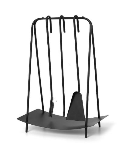 Ferm Living Port Fireplace Tools 39x55x24 cm - Black