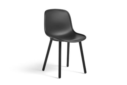 HAY Neu 12 Spisebordsstol SH: 46 cm - Soft Black Lacquered Oak/Soft Black