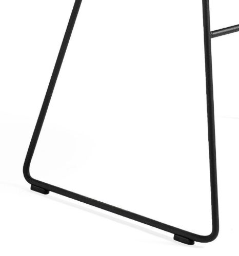HAY AAC 08 About A Chair SH: 46 cm – Schwarz pulverbeschichteter Stahl/Ziegelstein