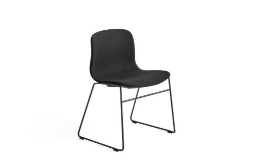 HAY AAC 09 About A Chair SH: 46 cm - Black Powder Coated Steel/Steelcut 190