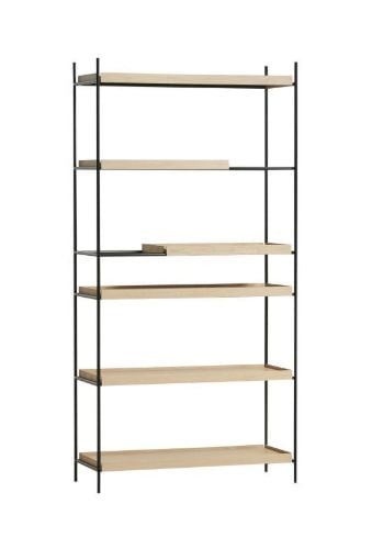 Woud Tray Shelf High H: 201 cm - White Pigmented Oak