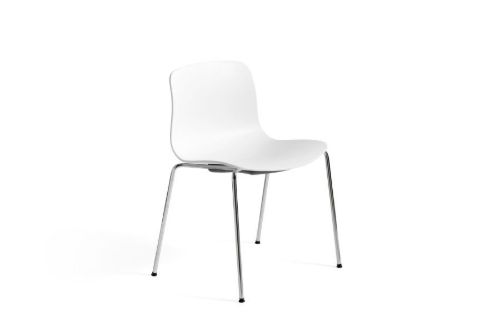 HAY AAC 16 About A Chair SH: 46 cm - Chromed Steel/White