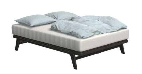 Auping Original Elevationsseng inkl. Sengebund 2M og Evolve I Springmadras Fast 140x200cm - Deep Black