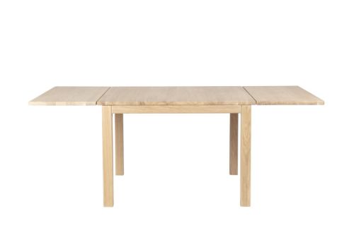 Haslev Klassik 3E Couchtisch mit 2 Klappen 75x75 cm - Weiß geölte Eiche