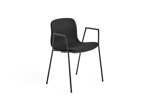 HAY AAC 19 About A Chair SH: 46 cm - Black Powder Coated Steel/Steelcut 190