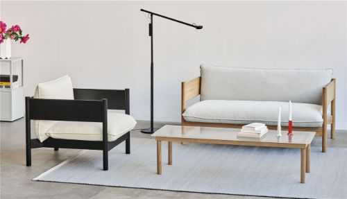 HAY Arbor Club Sofa B: 150 cm – Hallingdal 773 / geölte und gewachste massive Eiche