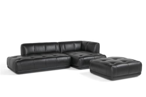 HAY Quilton Ottoman 05 105x105 cm - Sense Black