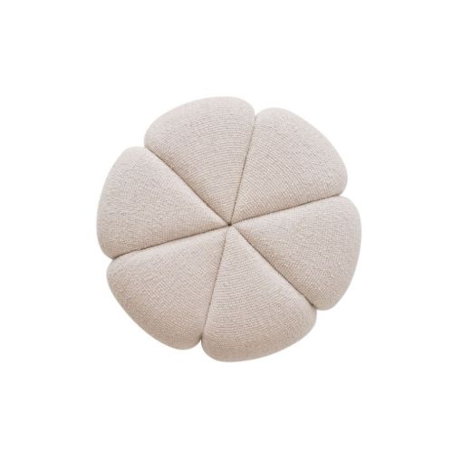 Vipp 655 Wavy Pouf Ø80 H: 38,5 cm – gebrochenes Weiß