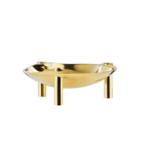 STOFF Nagel Bowl Ø: 13,8 cm - Solid Brass