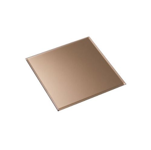 STOFF Nagel Glass Base Square 27x27 cm - Smoked Brown
