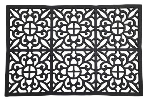 Nordal SPICA Doormat 75x50,5 cm - Black Rubber