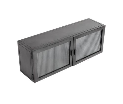 Muubs Wandschrank Dallas 80x29x22,5 cm - Schwarz