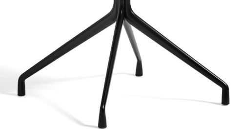 HAY AAC 20 About A Chair SH: 46 cm – Schwarz pulverbeschichtetes Aluminium/Schwarz