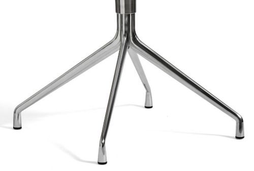 HAY AAC 20 About A Chair SH: 46 cm – Poliertes Aluminium/Weiß
