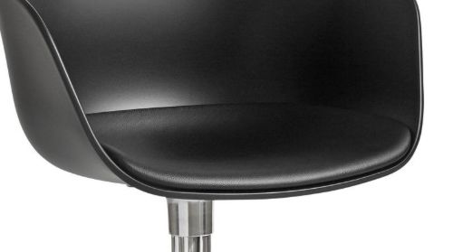 HAY AAC 20 About A Chair m. Festes Sitzkissen SH: 46 cm – Poliertes Aluminium/Schwarz/Sierra SI1001