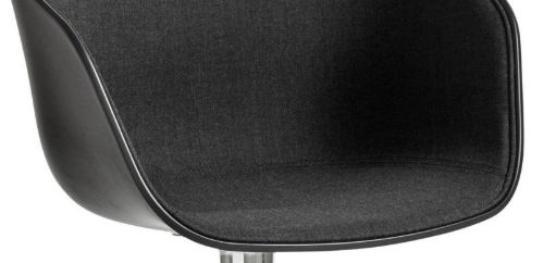HAY AAC 20 About A Chair Vorderpolsterung SH: 46 cm – Poliertes Aluminium/Schwarz/Remix 183