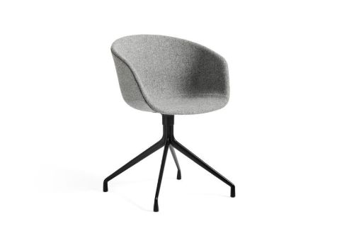 HAY AAC 21 About A Chair SH: 46 cm - Black Powder Coated Aluminium/Hallingdal 130