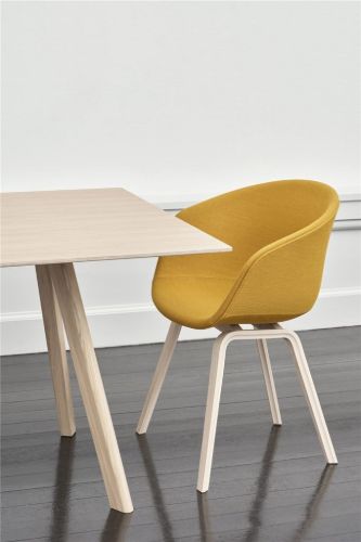 HAY AAC 23 About A Chair SH: 46 cm – Lackiertes Eichenfurnier/Steelcut Trio 446