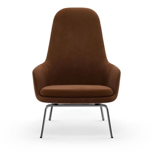 Normann Copenhagen Era Lounge Chair High Chrome SH: 40 cm – City Velvet Vol 2 / 026