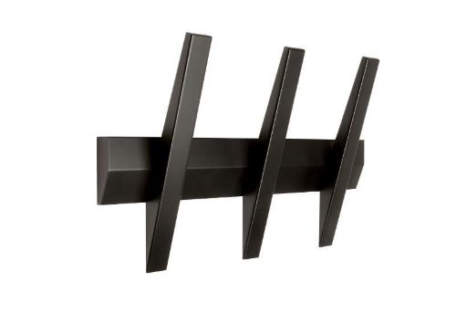 Hoigaard Tangent-3 Knagerække B:38 cm - Sort
