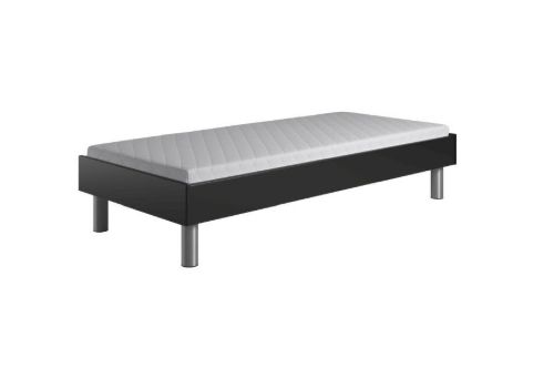 Kaagaard 380 Sengeramme 90x200 cm - Sortmalet Bøg/Metalben