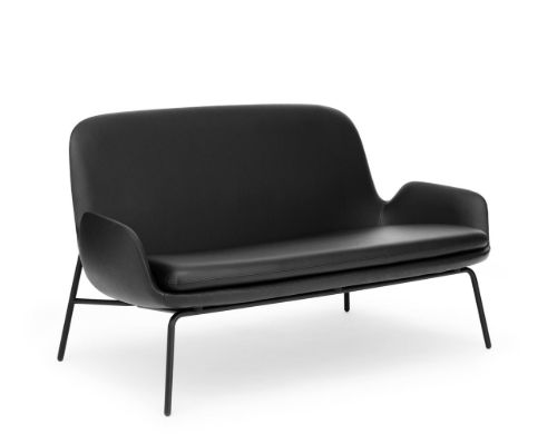 Normann Copenhagen Era Sofa Steel L: 145 cm - Ultra Leather / Black 41599