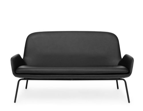 Normann Copenhagen Era Sofa Steel L: 145 cm - Ultra Leder / Schwarz 41599