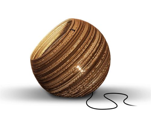 Think Paper Globe Gulvlampe Ø: 64 cm - Natur