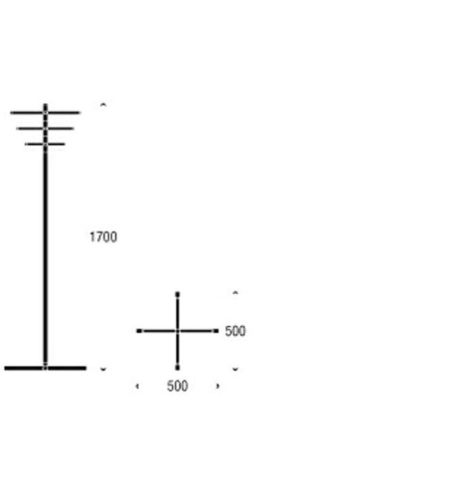 FROST CROSSWAY Butler H: 170 cm – Weiß/Poliert