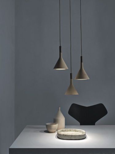 Foscarini Aplomb Pendelleuchte Mini Ø: 11,5 cm - Grau